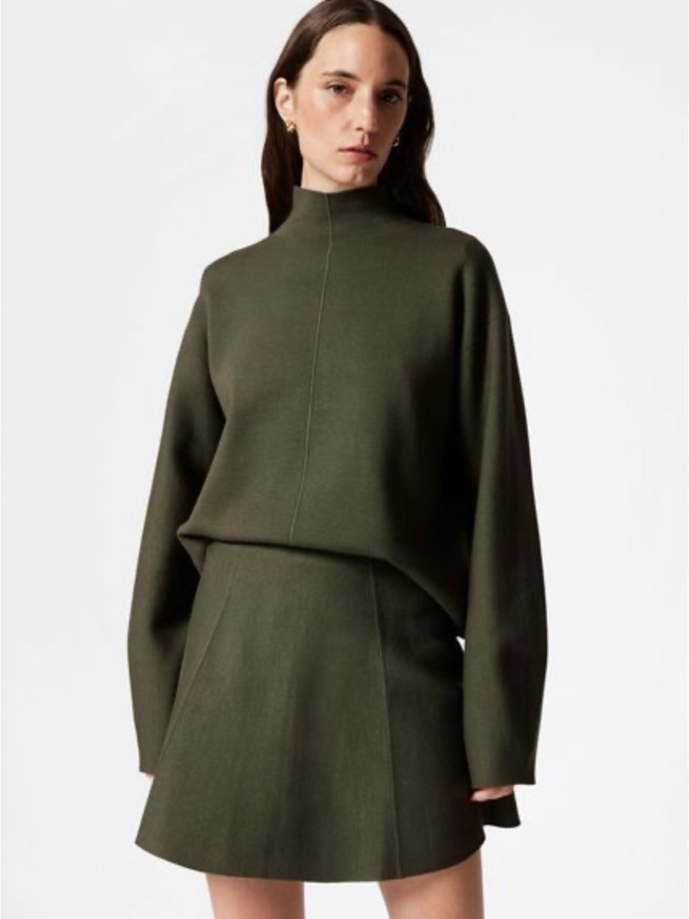 & Other Stories Flared Double-Knit Skirt ONLY - stop sold separately